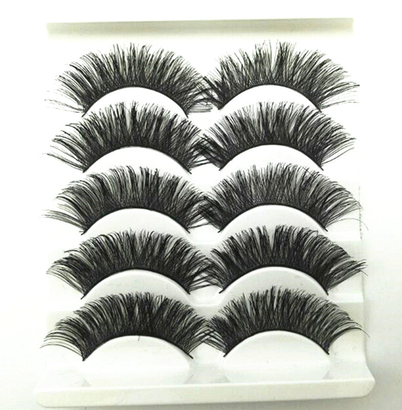 Custom 3pair5pairs 3D synthetic eyelashes with package