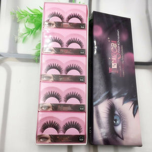 Private label Red cherry MAC same style synthetic strip lashes