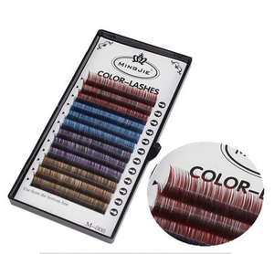 New arriving blending color colorized eyelash extension