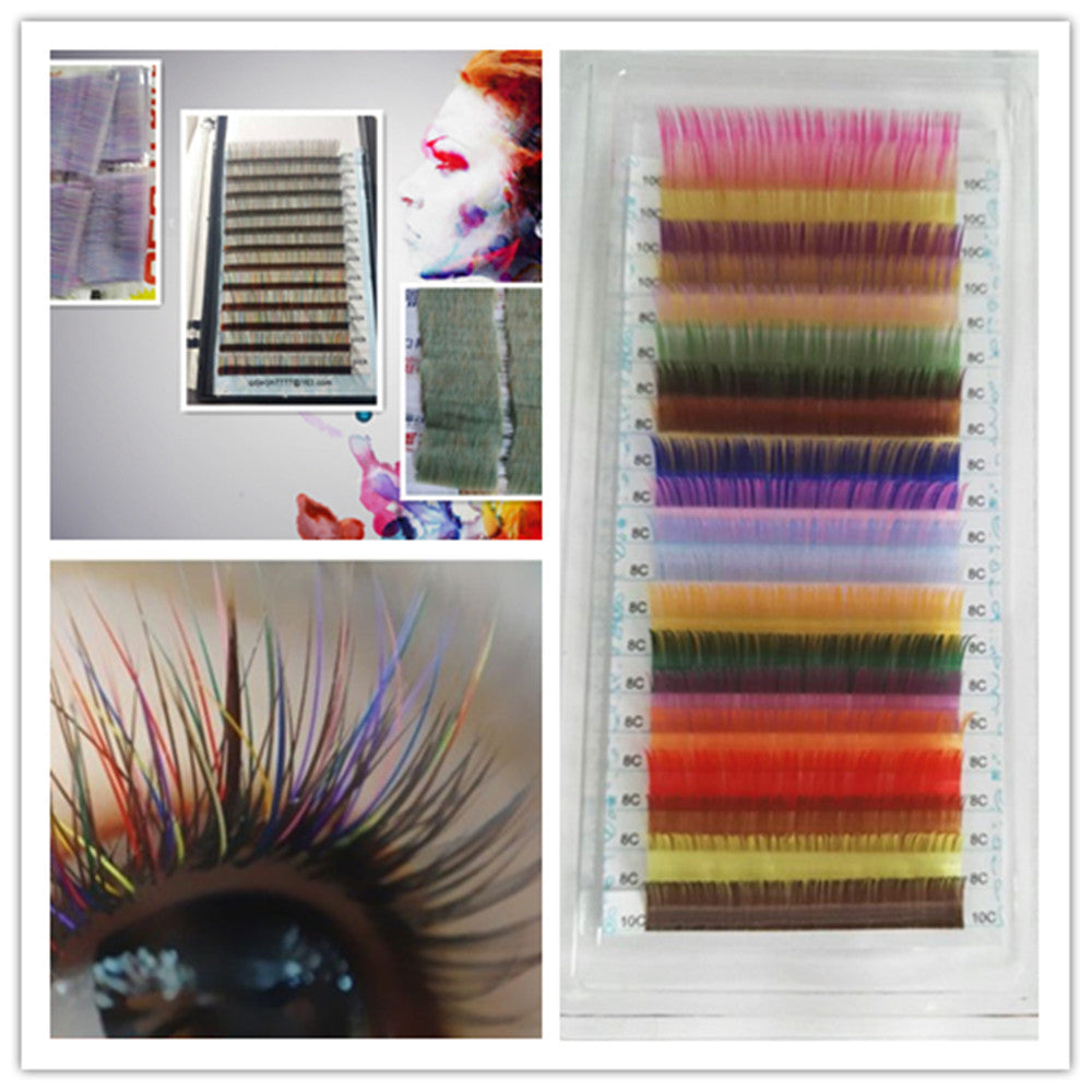 New arriving blending color colorized eyelash extension