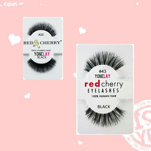 Cheap Red cherry MAC same style synthetic strip lashes