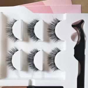 Custom private label magnet synthetic eyelashes with box