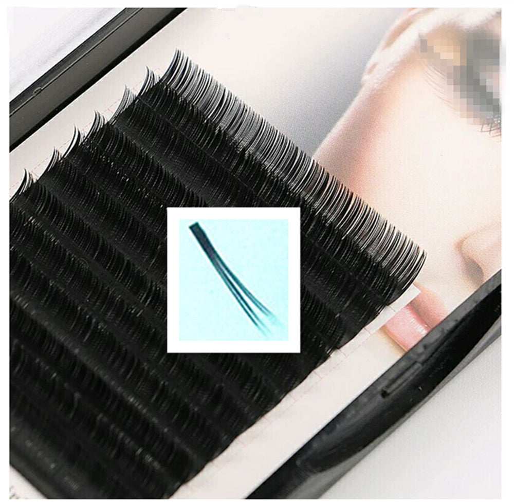 Volume faux mink flat ellipse eyelash extension