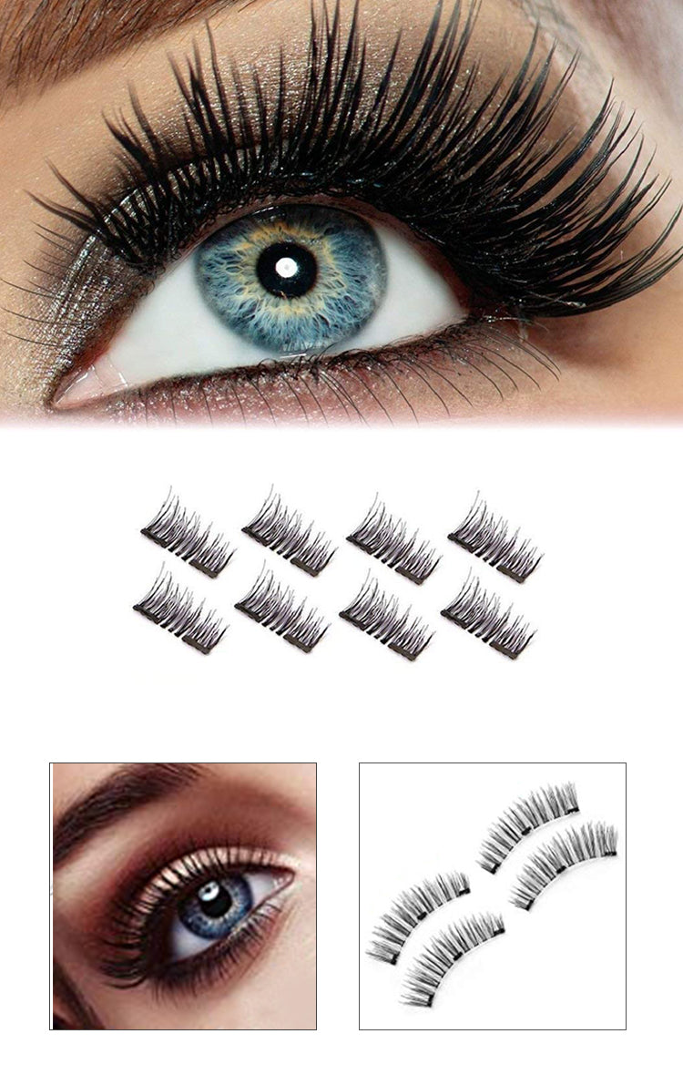 Custom private label magnet synthetic eyelashes &box