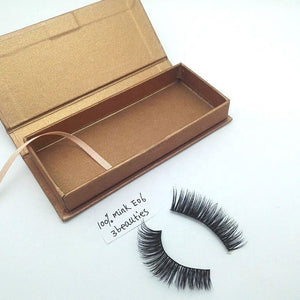 Custom regular 100%3D mink eyelashes with boxes